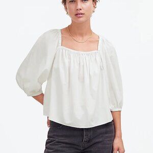 Madewell  Puff-Sleeve Babydoll Top NR583 Size 0